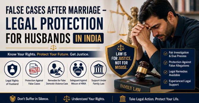 False Cases after Marriage – Legal Protection for Husbands in India
